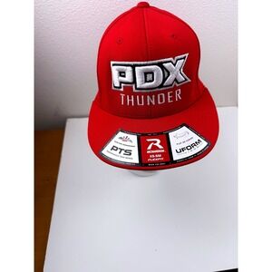 Richardson PDX Thunder PTS20 Flexfit Hat Red Performance Baseball Cap XS-SM NEW